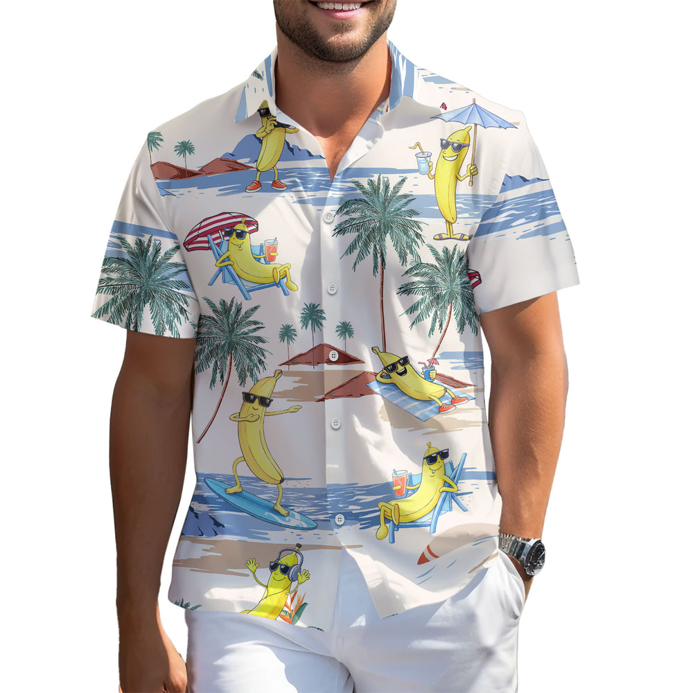 Funny Banana Hawaiian Shirt – Short Sleeve Button-Down